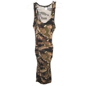 VENUS Camo Stretchy Bodycon Sleeveless Dress Women's Size Medium